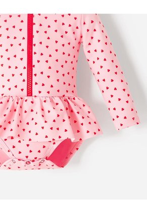 Vestido De Baño Rosado Estampado Rosa