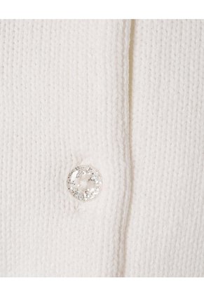 Buzo Tejido Apliques Bordados Blanco Bebé Niña Blanco