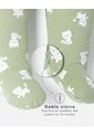 Pijama Algodón Cierre Doble Sentido Estampada Bebé Niña Verde de BABY FRESH
