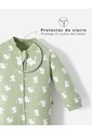 Pijama Algodón Cierre Doble Sentido Estampada Bebé Niña Verde de BABY FRESH