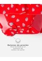 Vestido De Baño Manga Larga Protección UV Estampado Bebé Niña Rojo de BABY FRESH