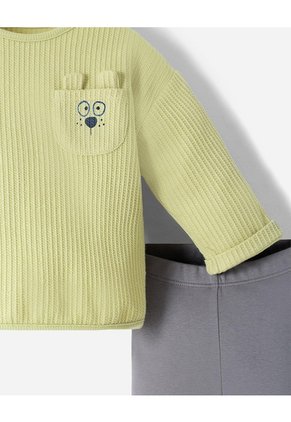 Conjunto Buzo + Pantalón Bebé Niño Verde