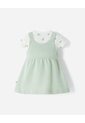 Conjunto Body + Vestido Algodón Bebé Niña Verde de BABY FRESH