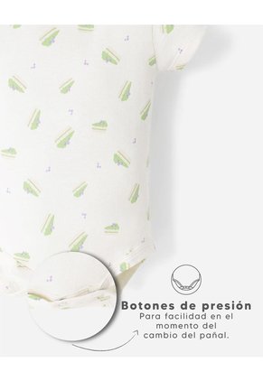 Conjunto Body + Vestido Algodón Bebé Niña Verde