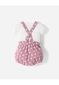Conjunto Camiseta + Enterizo Algodón Bebé Niña Rosa Claro de BABY FRESH