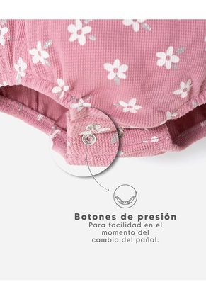 Conjunto Camiseta + Enterizo Algodón Bebé Niña Rosa Claro