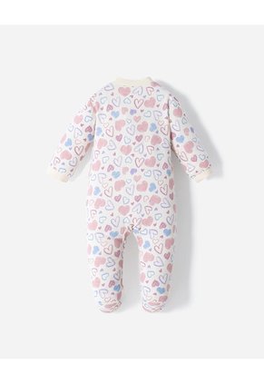 Pijama Algodón Cierre Doble Sentido Estampada Bebé Niña Beige