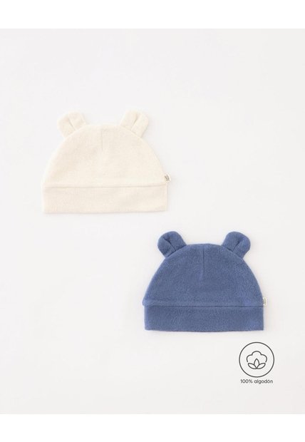 Gorro Bebé Unisex Algodón X2unds Surtido Multicolor