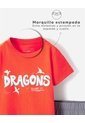 Pijama Camiseta + Short Algodón Niño Naranja de BABY FRESH