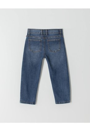 Jean Recto índigo Medio Unisex Azul Oscuro