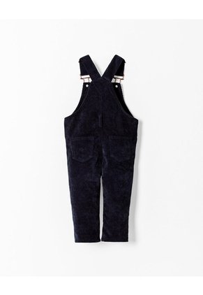 Overol Regular Corduroy Azul Niño Azul