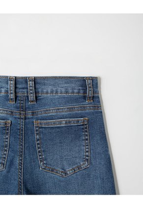 Jean Recto índigo Medio Unisex Azul Oscuro