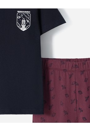 Pijama Camiseta + Pantalón Niño Negro