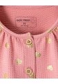 Camisa Manga Larga Regular Palo De Rosa Brillos Niña Rosa Claro de BABY FRESH