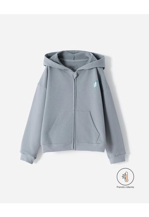 Buzo Oversize Gris Niño Gris