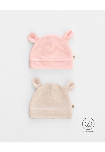 Gorro Bebé Unisex Algodón X2unds Surtido Multicolor