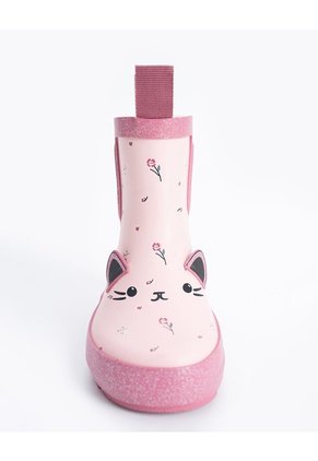 Botas De Lluvia Gato Niña Multicolor