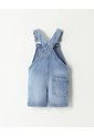 Overol Corto Denim Regular Algodón índigo Medio Unisex Azul Oscuro de BABY FRESH