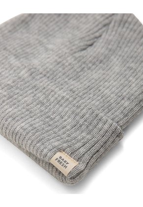 Gorro Beanie Tejido Gris Unisex Gris