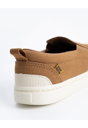 Zapatos Tipo Slip On En Pana Café Niño Cafe