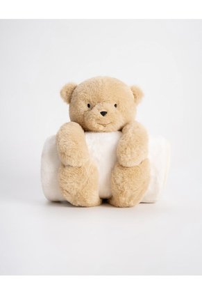 Cobija Para Bebé + Peluche De Oso