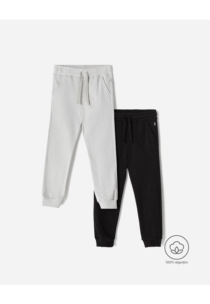 Jogger Regular Algodón X2unds Surtido Niño Multicolor