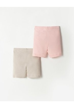 Short Ajustado Rib X2unds Surtido Niña Multicolor