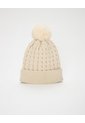 Gorro Tejido Pompón Beige Unisex Beige de BABY FRESH