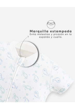 Pijama Algodón Protector Cierre X2unds Surtida Bebé Unisex Multicolor