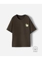 Camiseta Oversize Algodón Estampada Niño Chocolate de BABY FRESH