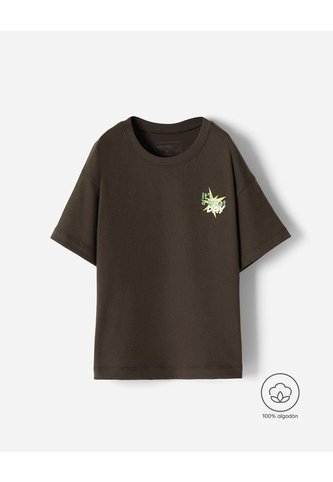 Camiseta Oversize Algodón Estampada Niño Chocolate BABY FRESH