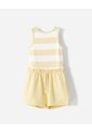 Enterizo Corto Regular Rayas Niña Multicolor de BABY FRESH