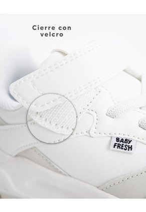 Tenis Chunky Blancos Niña Blanco