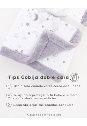 Cobija Para Bebé Acolchada Doble Faz
