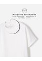 Camiseta Oversize Algodón Blanca Niña Blanco de BABY FRESH