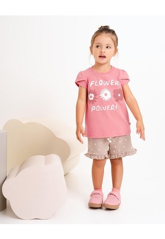 Conjunto Camiseta + Short Niña Rosa BABY FRESH