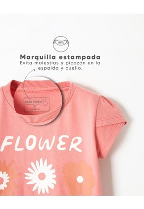 Conjunto Camiseta + Short Niña Rosa