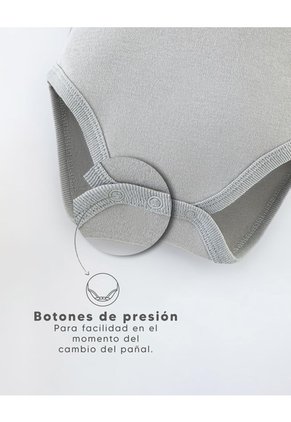 Body Botones A Presión Algodón X5unds Surtido Bebé Unisex Multicolor