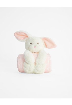 Cobija Para Bebé + Peluche De Conejo