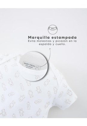 Body Botones A Presión Algodón X5unds Surtido Bebé Unisex Multicolor