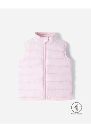 Chaleco Acolchado Rosado Niña Rosa