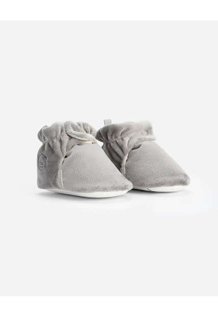 Botines Escarpines Suela Blanda Gris Bebé Unisex Gris