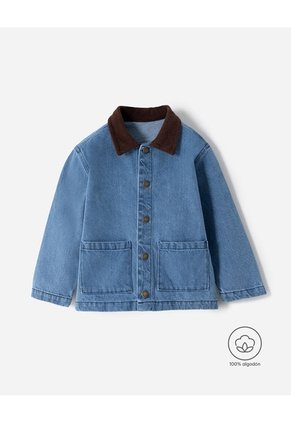 Chaqueta Regular índigo Medio Niño Azul Oscuro