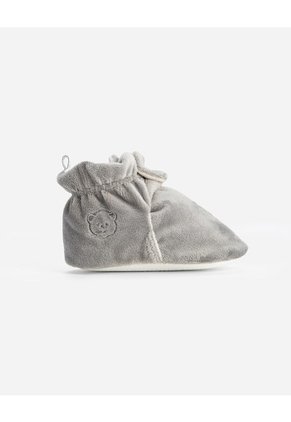Botines Escarpines Suela Blanda Gris Bebé Unisex Gris