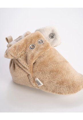 Botines Escarpines Suela Blanda Cafés Bebé Unisex Marron Claro
