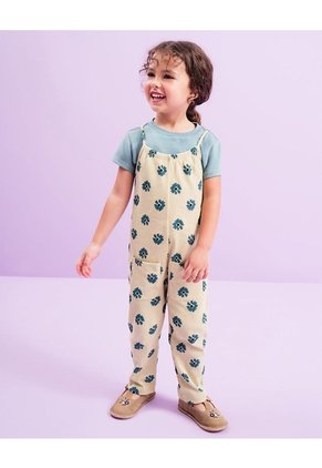 Conjunto Camiseta + Enterizo Niña Verde