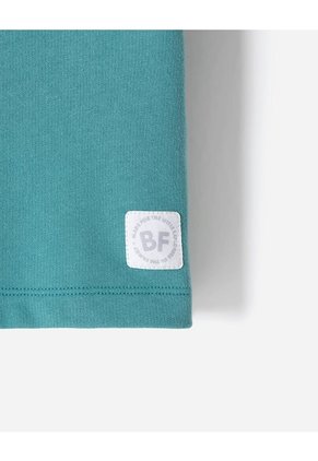 Camiseta Oversize Algodón Verde Niño Verde