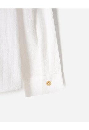 Camisa Manga Larga Algodón Blanca Niño Blanco