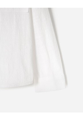 Camisa Manga Larga Algodón Blanca Niño Blanco