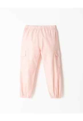 Pantalón Cargo Algodón Rosado Niña Rosa